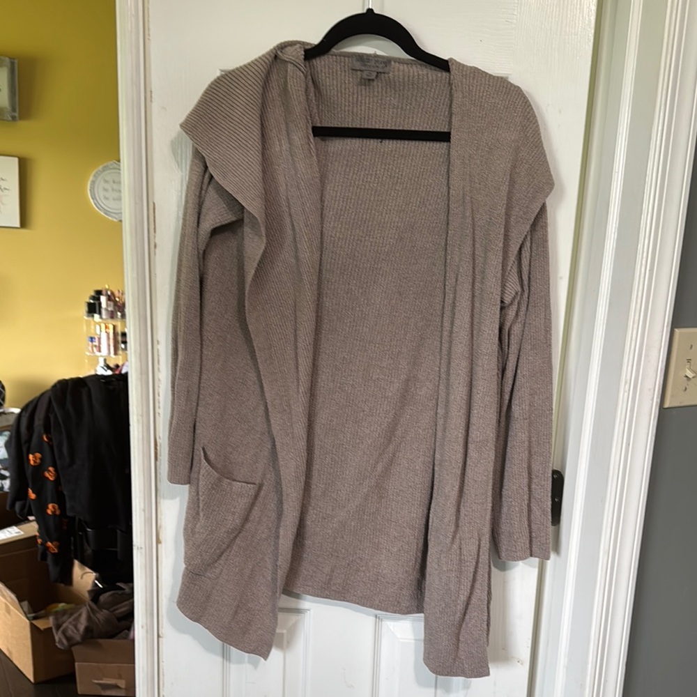 Barefoot Dreams Cream Cardigan Sweater Open Front